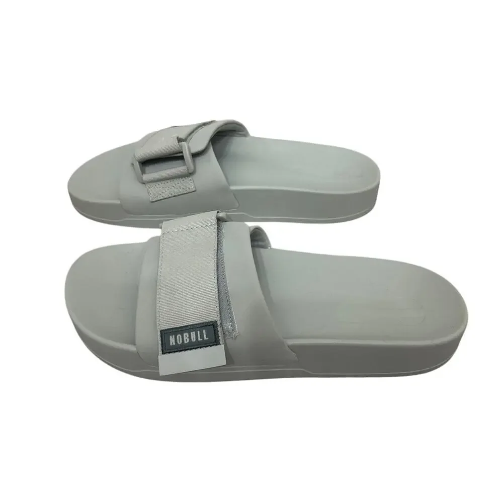 NOBULL Adjustable Slide Sandals Gray M10 W11.5 Sport Recovery Casual Unisex